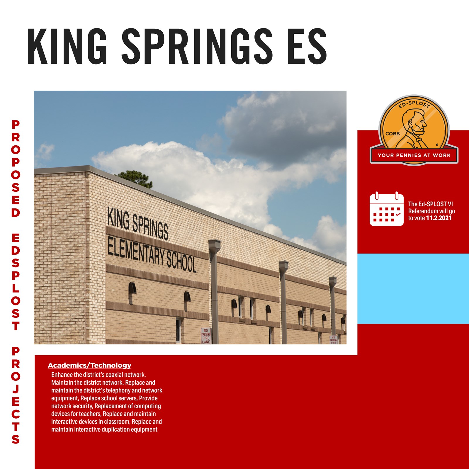 EdSPLOST Projects for King Springs Elementary School